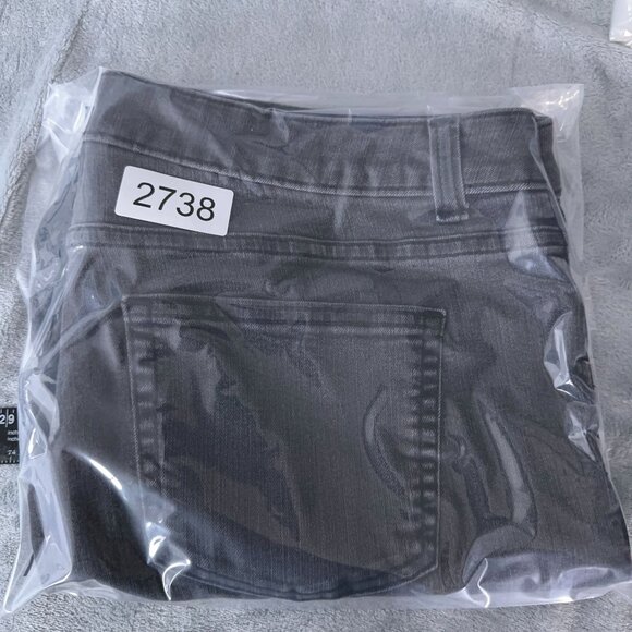 Croft & Barrow Straight Leg Jeans Womens Size 16 Short Classic Fit Stretch Black - Picture 12 of 12